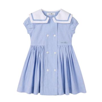 Nou Nelle Striped Double Breasted SS Dress