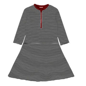 Bopop Pinstripe Swim Dress