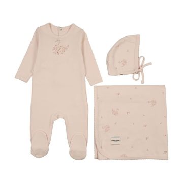 Bonne Bonne Swanlily Layette Set Soft Pink