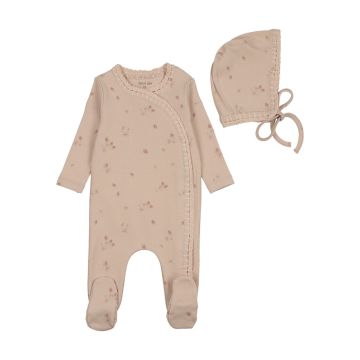 Bee and Dee Sweet Berry Footie+Bonnet