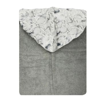 Delore Silver Grey & Snowy Owl Alloy Hooded Towel 