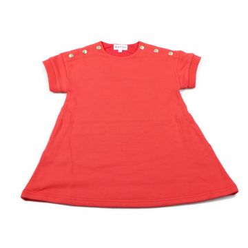 Bopop Snap SS Dress Red