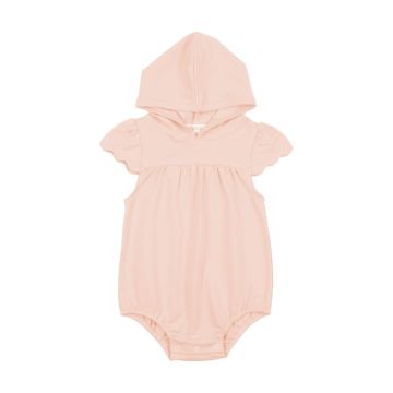 Bopop Scallop Pink Girl Romper