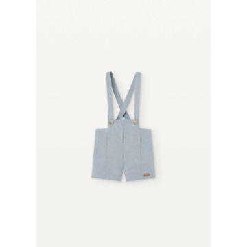 Popelin Blue Panelled Dungarees