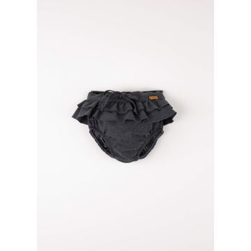 Popelin Anthracite Grey Double Frill Culotte 