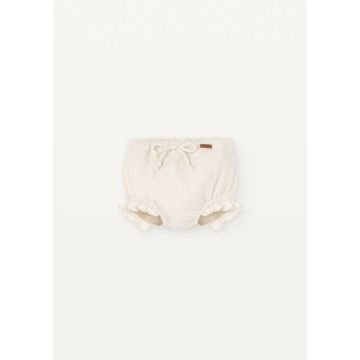 Popoelin Off-white Plumeti Fabric Baby Culotte