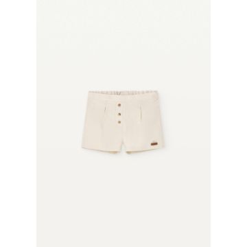 Popelin Off-white Linen Chino Shorts