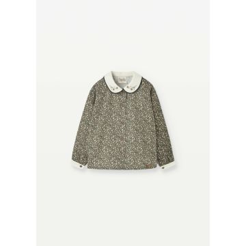 Popelin Green Flower Print Shirt