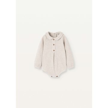 Popelin Stone Waffle Knit Romper