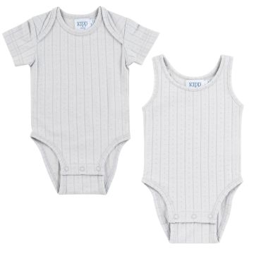 Kipp Pointelle Body Suits Set Of 2 Blue