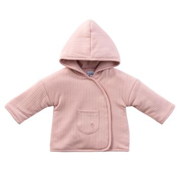 Kipp Rib Jacket Pink And Beanie