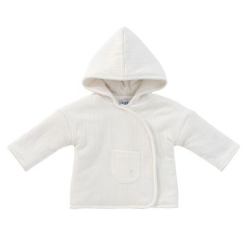Kipp Rib Jacket White And Beanie