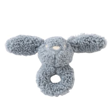 Kipp Furry Friends Rattle- White Kipp Furry Friends Rattle- White