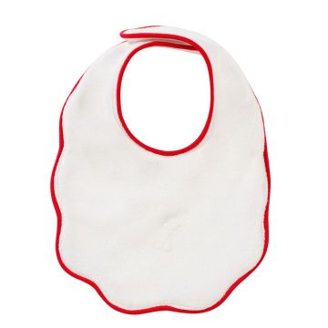 Kipp Baby Red Scallop Terry Bib