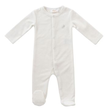 Kipp Baby Blue Bunny Terry Romper