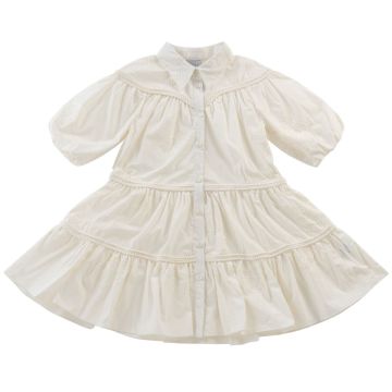 Klai White White Applique Dress 