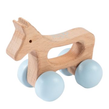 Kipp Baby Blue Wood Horse Toy