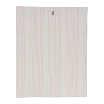 Kipp Baby Pink Stripe Teddy Padded Blanket