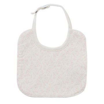 Kipp Baby White Pink Tulip Bib