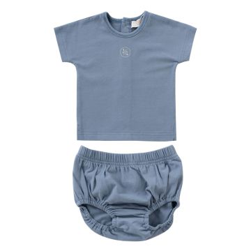 Kipp Baby Blue Logo Short Set