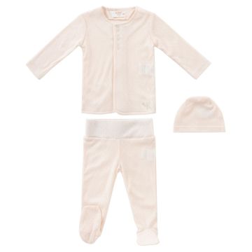 Kipp Baby Stone Pointelle Knit 2PC & Hat Set