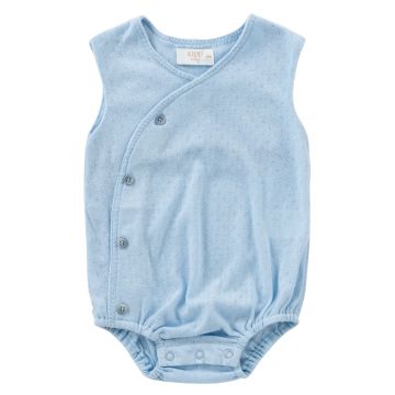 Kipp Baby Blue Pointelle Knit Bubble