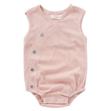 Kipp Baby Pink Pointelle Knit Bubble