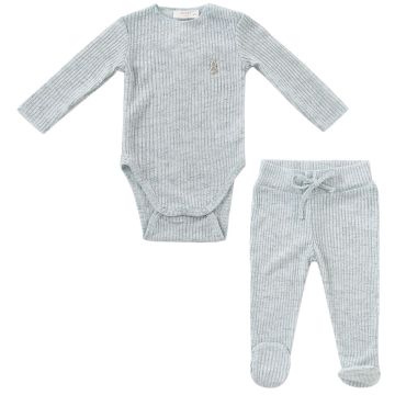 Kipp Slub Knit 2PC Set - Blue Kipp Slub Knit 2PC Set - Blue