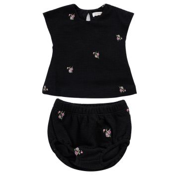 Kipp Black Audry Crochet Set