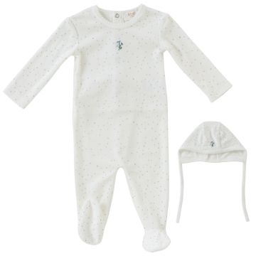 Kipp Baby Garden Party Romper+Bonnet Set