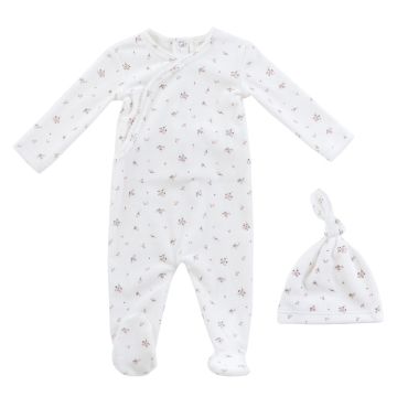 Kipp Baby Lil Blooms Romper + Hat Set