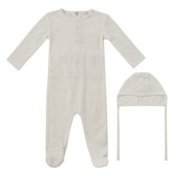 Kipp Baby Heirloom Baby Romper+Bonnet Set