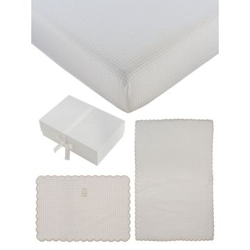 Kipp Baby Teddy Au Pane 4PC Mini Crib Set