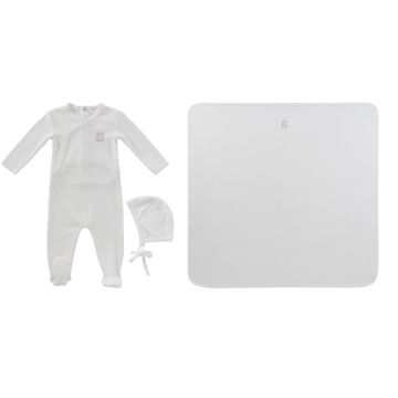 Kipp Baby Teddy Wrap Footie 3PC Set