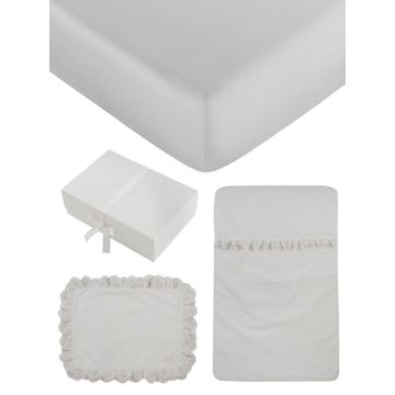 Kipp Baby Enfant Mini Crib Set White