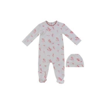Kipp Baby Toile Footie + Hat