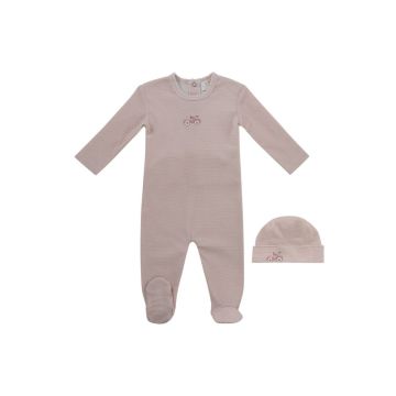 Kipp Baby Carrera Pinstripe Footie + Hat