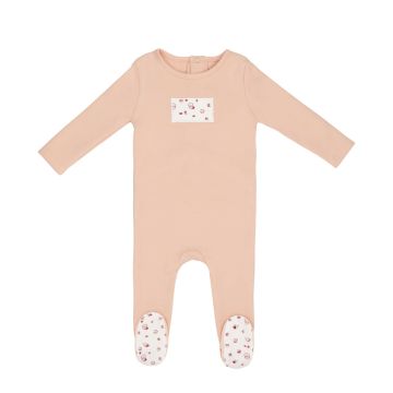Mini Label Tea Print Footie