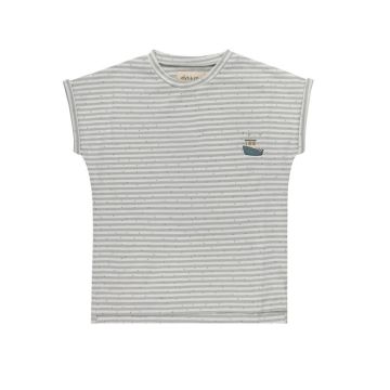 Ely's and Co Nautical Stripe Collection Blue Tshirt