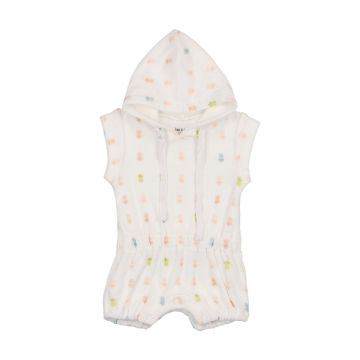 Bee and Dee Terry Pineapple Romper