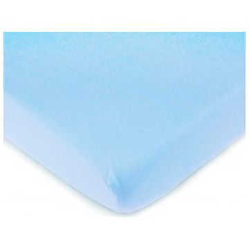 C & L Linens Blue Porta Crib SHeet