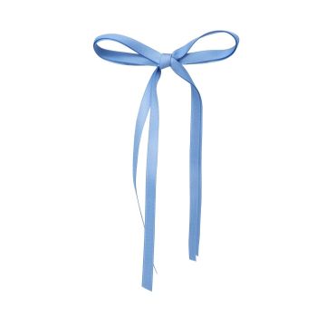 Bandeau Thin Dainty Satin Large Long Tail Clip