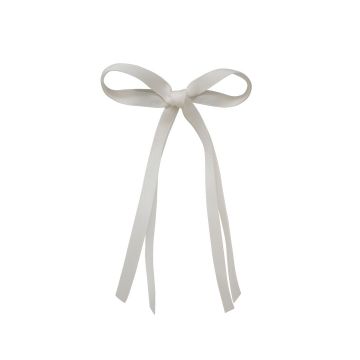 Bandeau Thin Dainty Satin Medium Bow Clip