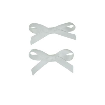 Bandeau Thin Dainty Satin Mini Bow Clip Set
