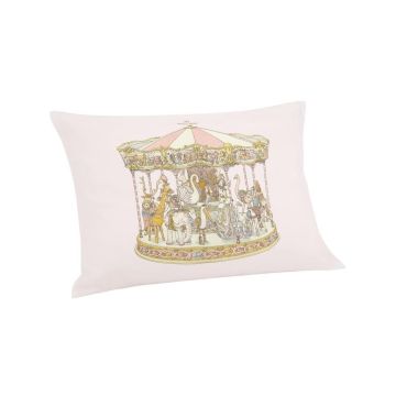 Atelier Choux Satin Cushion Carousel Pink