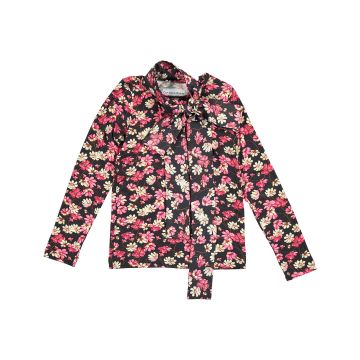 Christina Rhode Black Floral Top 4411-122