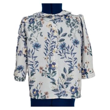 Christina Rhode Blue Floral Top No. 4434 18