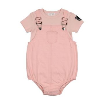Bopop Emblem Collection Romper Set Pink