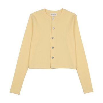 Bopop Girls Cardigan Ivory