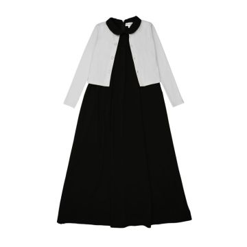 Bopop Sleeveless Long Maxi with White Cardigan 